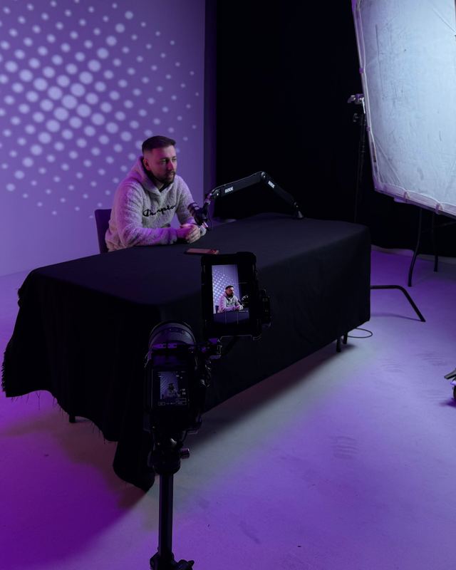 Tim in the studio